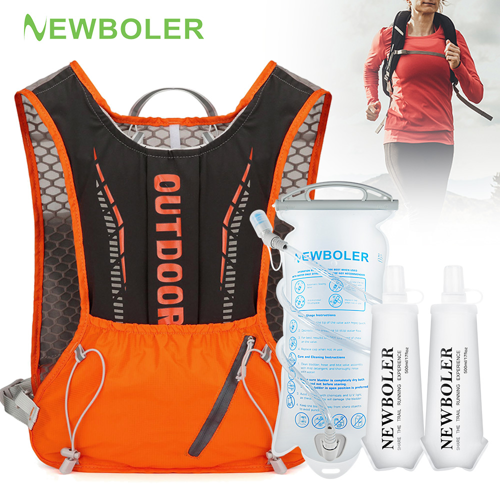 Hydration Pack Backpack - حقيبة جري رياضية خارجية من NEWBOLER