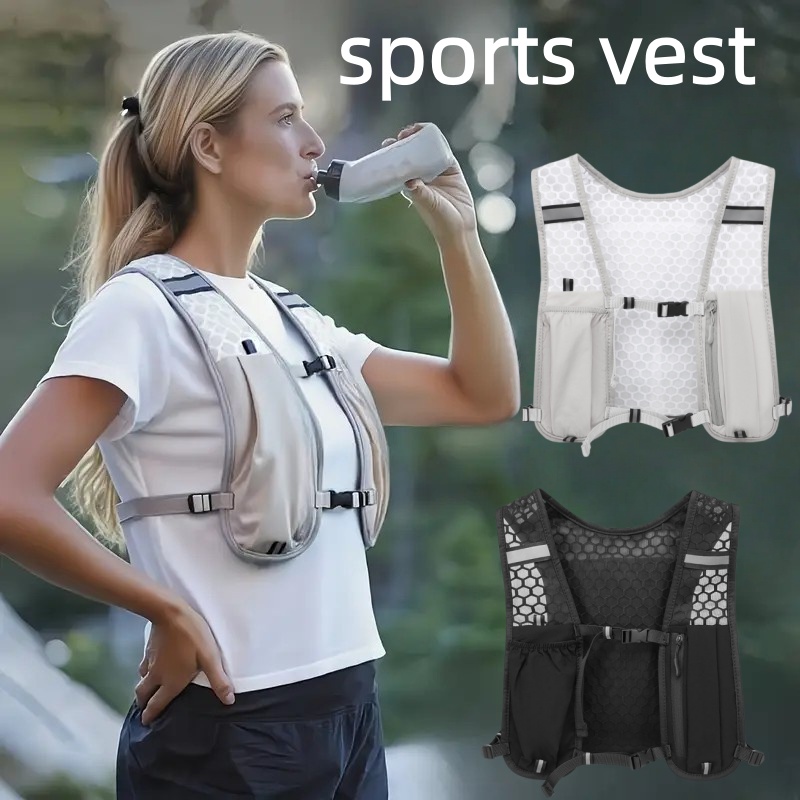 Hydration Pack Backpack - سترة جري للجنسين مقاومة للماء وقابلة