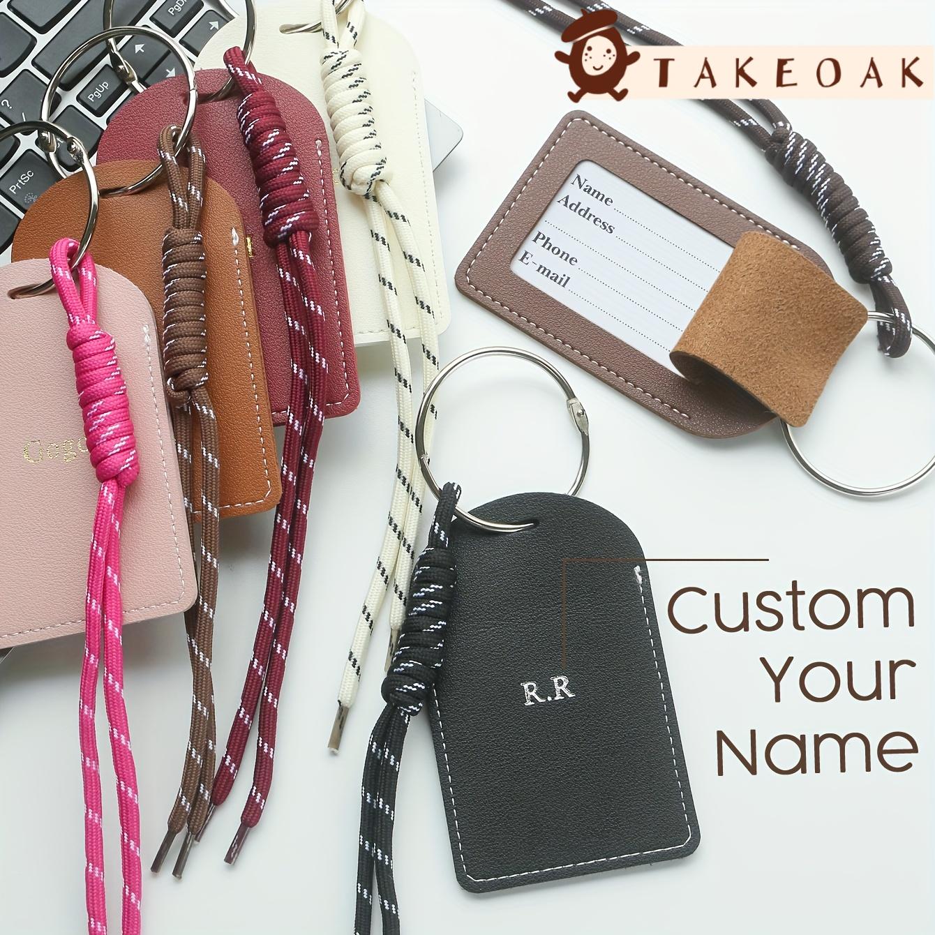 Travel Accessories With Kids - بطاقة تعريف أمتعة وحقيبة ظهر جلدية
