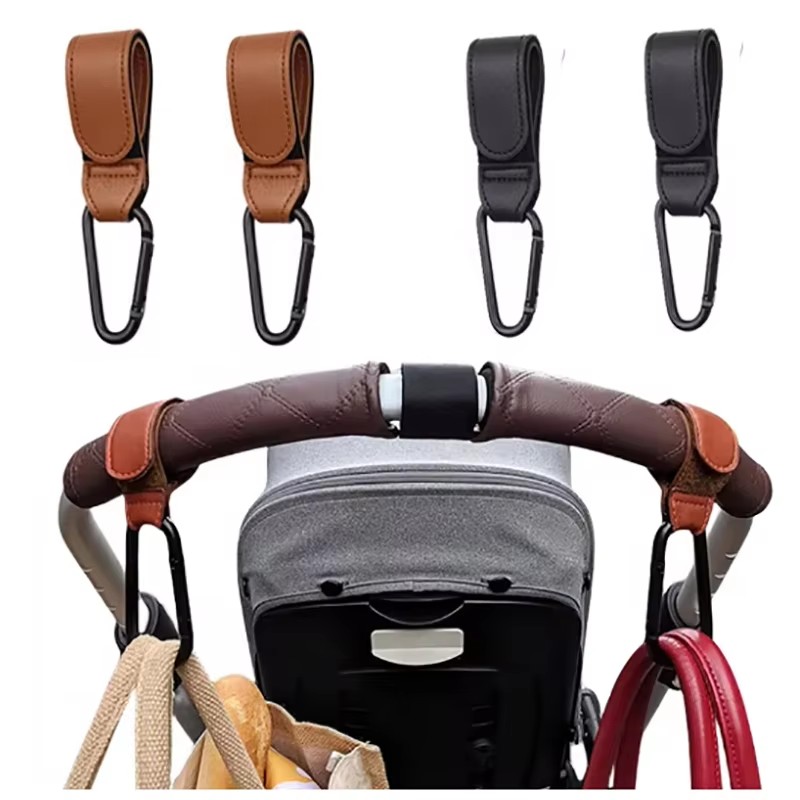 Travel Accessories For 1 Year Old - خطاف عربة أطفال عصري من الجلد