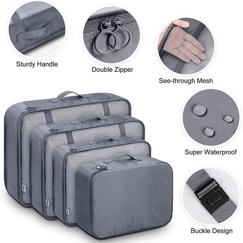 مجموعة حقائب تنظيم متعددة الأق - مراجعة Travel Accessories Packing Cubes وسعره