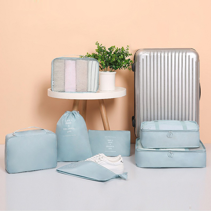 مجموعة من 7 حقائب تنظيم الأمتع - مراجعة Travel Accessories Packing Cubes وسعره