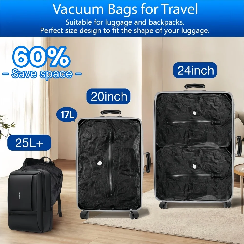 أكياس تخزين مفرغة من الهواء أس - مراجعة Travel Accessories Packing Cubes وسعره