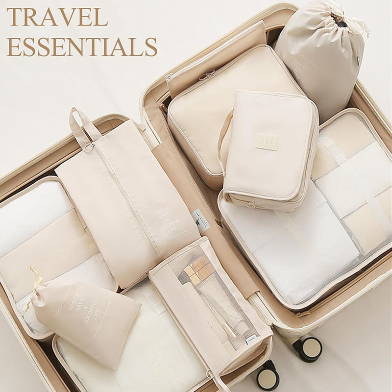 مجموعة من 8 قطع من مكعبات تنظي - مراجعة Travel Accessories Packing Cubes وسعره