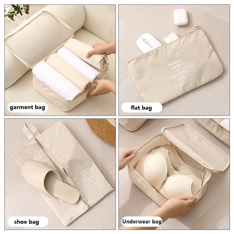 مجموعة من 8 قطع من مكعبات تنظي - مراجعة Travel Accessories Packing Cubes وسعره