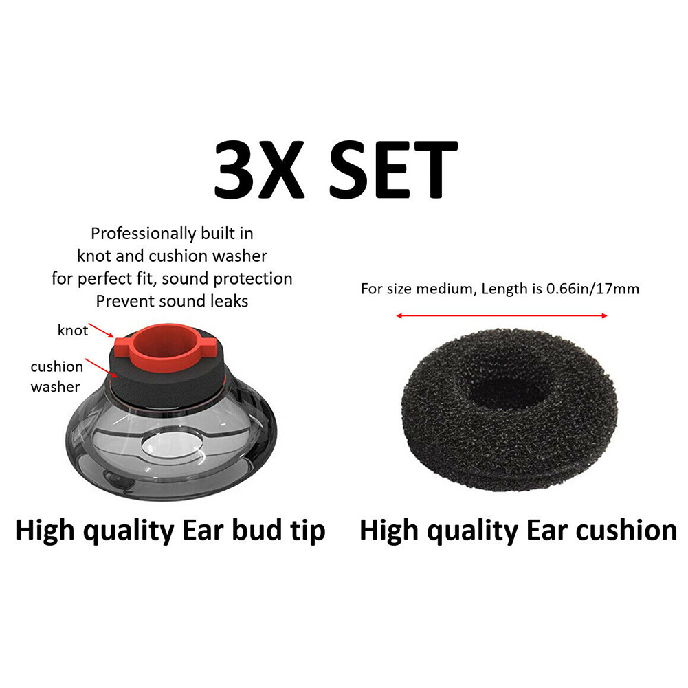 6 قطع من أغطية سماعات الأذن ال - مراجعة Earplug Set Foam وسعره