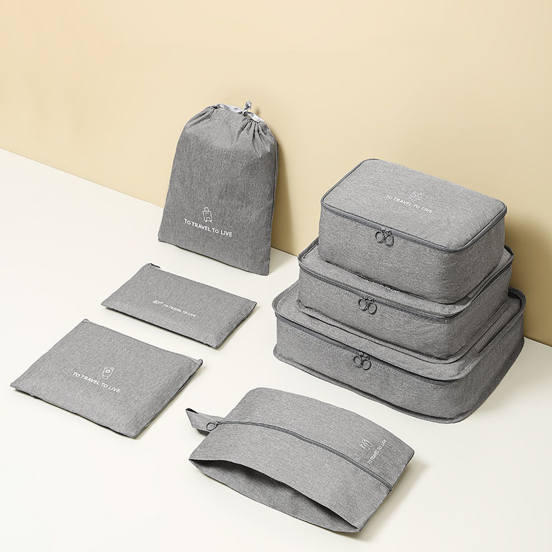 مجموعة من 7 قطع من حقائب السفر - مراجعة Travel Accessories Packing Cubes وسعره