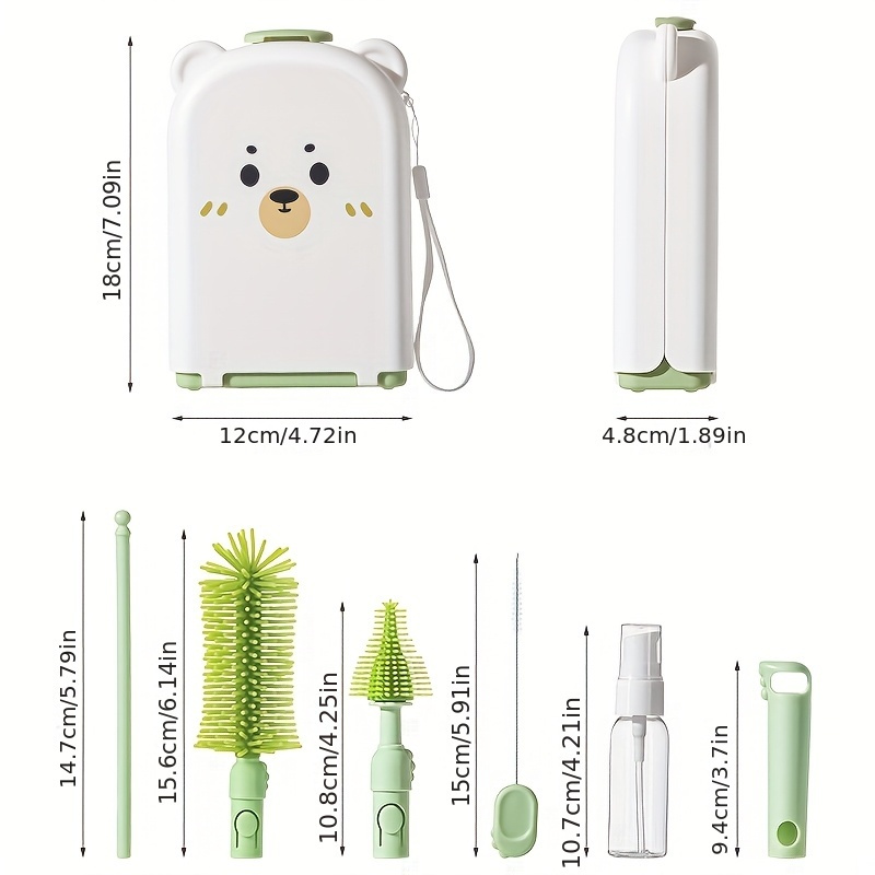 مجموعة فرش زجاجات الأطفال للسف - مراجعة Travel Accessories For 1 Year Old وسعره