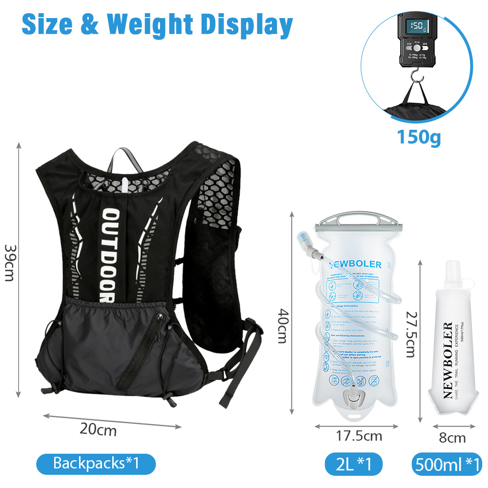 حقيبة جري رياضية خارجية من NEW - مراجعة Hydration Pack Backpack وسعره