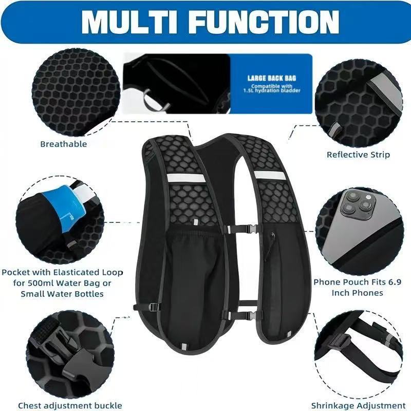 سترة جري للجنسين مقاومة للماء  - مراجعة Hydration Pack Backpack وسعره