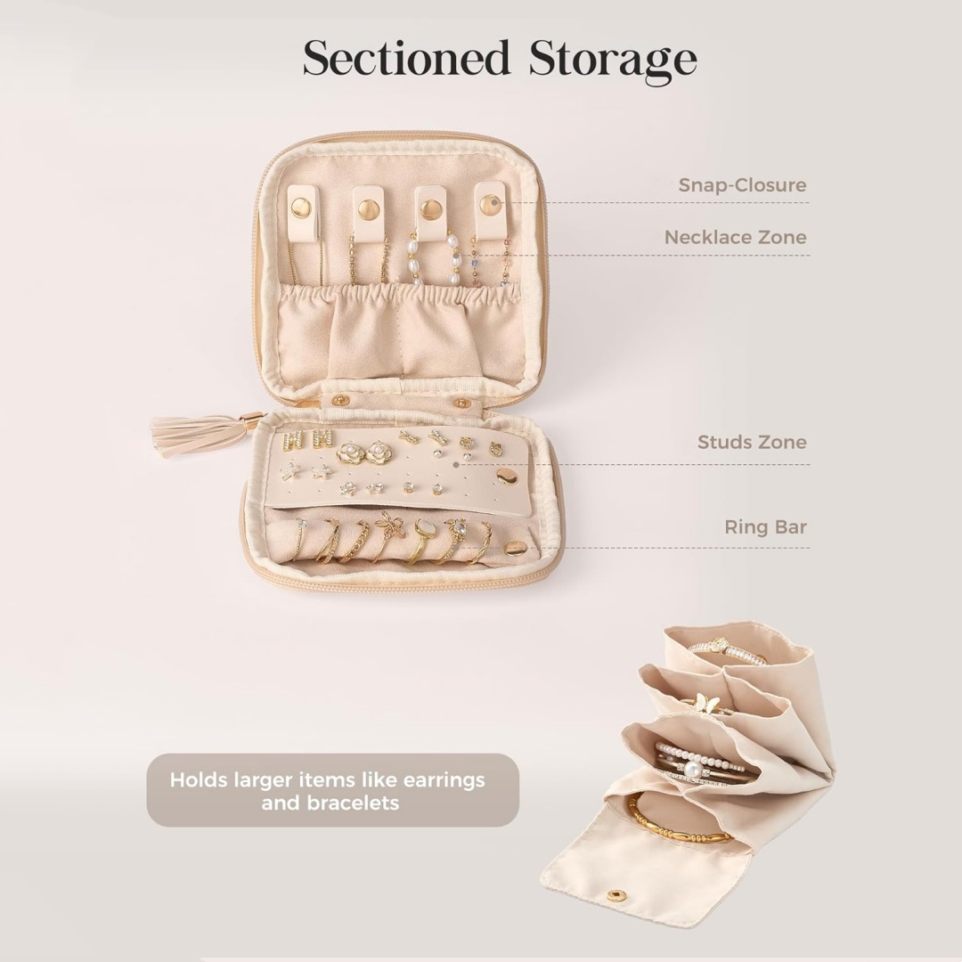 حافظة مجوهرات ناعمة، حقيبة مجو - مراجعة Travel Jewellery & Accessories Organiser وسعره