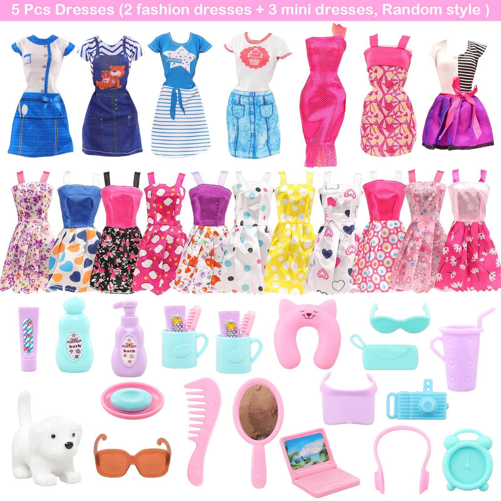 ملابس وإكسسوارات دمية باروا لل - مراجعة Travel Accessories With Kids وسعره