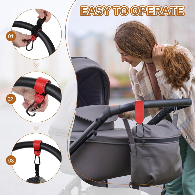 قطعتان من خطافات عربة الأطفال  - مراجعة Travel Accessories For 1 Year Old وسعره