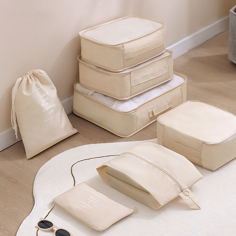 مجموعة من 7 قطع من مكعبات تنظي - مراجعة Travel Accessories Packing Cubes وسعره